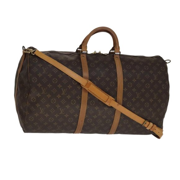 LOUIS VUITTON Monogram Keepall Bandouliere 60 Boston Bag M41412 LV Auth bs21349 - Picture 1 of 16